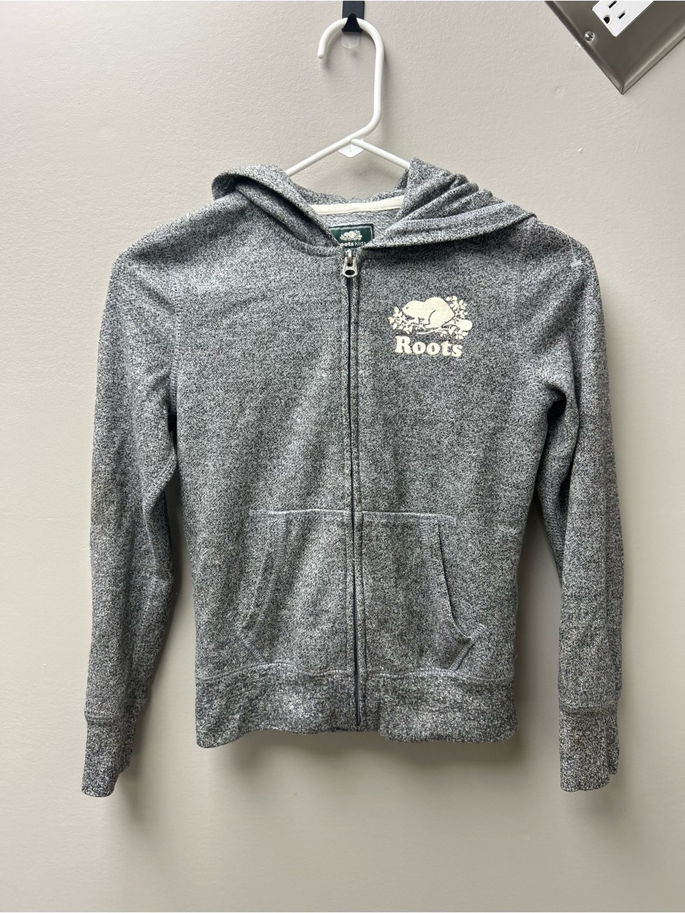 Roots Kids Original Salt & Pepper Zip Up Hoodie